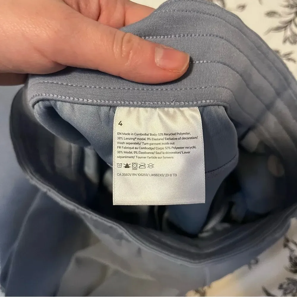 lululmeon softstreme pants utility blue 24” size 4
